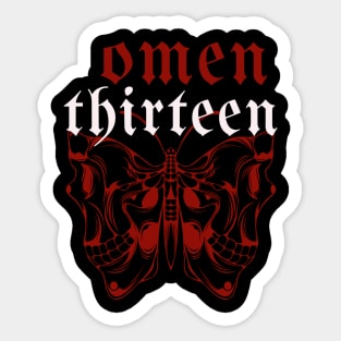 Omen Thirteen Sticker